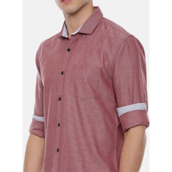 Generic Men's Cotton Slim Fit Casual Shirt (Material: Cotton, (Color:Red) Generic Men's Cotton Slim Fit Casual Shirt (Material: Cotton, (Color:Red)