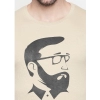 Generic Men's Cotton Slim Fit Half Sleeve T-Shirt (Material: Cotton, (Color:Beige)
