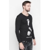 Generic Men's Cotton Slim Fit Full Sleeve T-Shirt (Material: Cotton, (Color:Black)