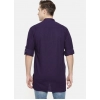 Generic Men's Cotton Men Casual Violet Kurta Shirt (Material: Cotton, (Color:Purple)