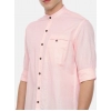 Generic Men's Cotton Slim Fit Casual Shirt (Material: Cotton, (Color:Pink)