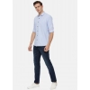 Generic Men's Cotton Slim Fit Casual Shirt (Material: Cotton, (Color:Blue)