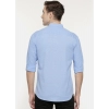 Generic Men's Cotton Casual Shirt (Material: Cotton, (Color:Light Blue)