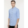 Generic Men's Cotton Casual Shirt (Material: Cotton, (Color:Light Blue)