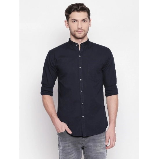 Generic Men's Cotton Casual Shirt (Material: Cotton, (Color:Navy Blue) Generic Men's Cotton Casual Shirt (Material: Cotton, (Color:Navy Blue)