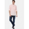 Generic Men's Cotton Slim Fit Casual Shirt (Material: Cotton, (Color:Pink)