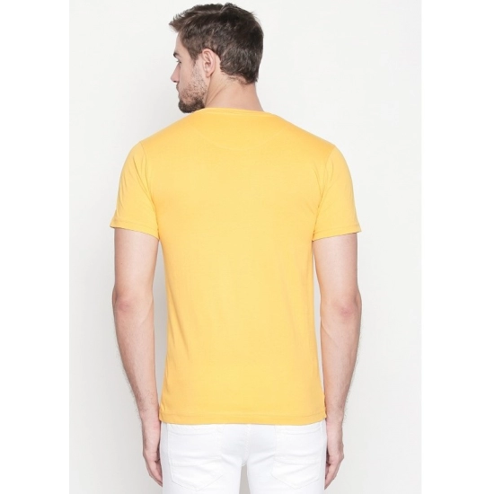 Generic Men's Cotton Slim Fit Half Sleeve T-Shirt (Material: Cotton, (Color:Yellow) Generic Men's Cotton Slim Fit Half Sleeve T-Shirt (Material: Cotton, (Color:Yellow)