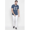 Generic Men's Cotton Slim Fit Half Sleeve T-Shirt (Material: Cotton, (Color:Blue)