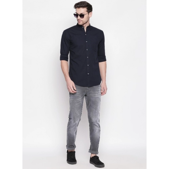 Generic Men's Cotton Casual Shirt (Material: Cotton, (Color:Navy Blue) Generic Men's Cotton Casual Shirt (Material: Cotton, (Color:Navy Blue)