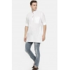Generic Men's Cotton Men Casual White Kurta Shirt (Material: Cotton, (Color:White)