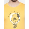 Generic Men's Cotton Slim Fit Half Sleeve T-Shirt (Material: Cotton, (Color:Yellow)