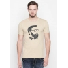 Generic Men's Cotton Slim Fit Half Sleeve T-Shirt (Material: Cotton, (Color:Beige)