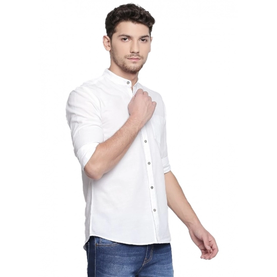 Generic Men's Cotton Slim Fit Casual Shirt (Material: Cotton, (Color:White) Generic Men's Cotton Slim Fit Casual Shirt (Material: Cotton, (Color:White)