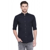 Generic Men's Cotton Casual Shirt (Material: Cotton, (Color:Navy Blue)