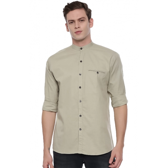 Generic Men's Cotton Slim Fit Casual Shirt (Material: Cotton, (Color:Grey) Generic Men's Cotton Slim Fit Casual Shirt (Material: Cotton, (Color:Grey)