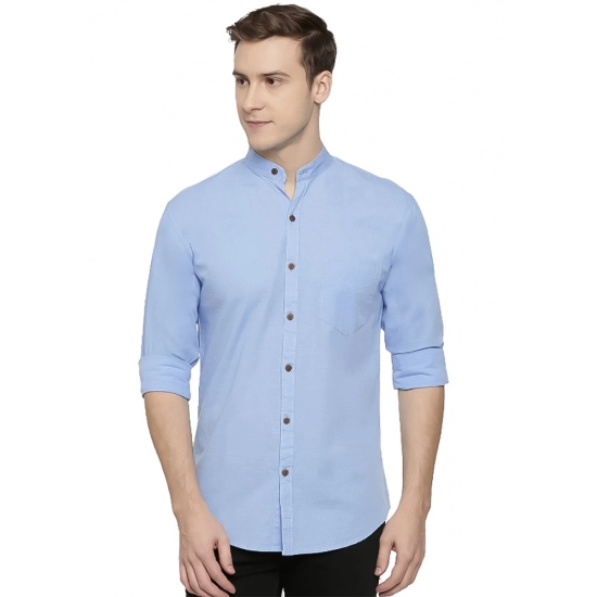 Generic Men's Cotton Casual Shirt (Material: Cotton, (Color:Light Blue) Generic Men's Cotton Casual Shirt (Material: Cotton, (Color:Light Blue)