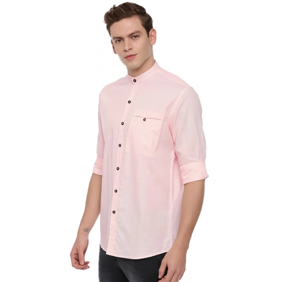 Generic Men's Cotton Slim Fit Casual Shirt (Material: Cotton, (Color:Pink) Generic Men's Cotton Slim Fit Casual Shirt (Material: Cotton, (Color:Pink)