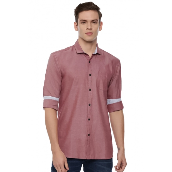 Generic Men's Cotton Slim Fit Casual Shirt (Material: Cotton, (Color:Red) Generic Men's Cotton Slim Fit Casual Shirt (Material: Cotton, (Color:Red)