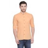 Generic Men's Cotton Casual Shirt (Material: Cotton, (Color:Orange)
