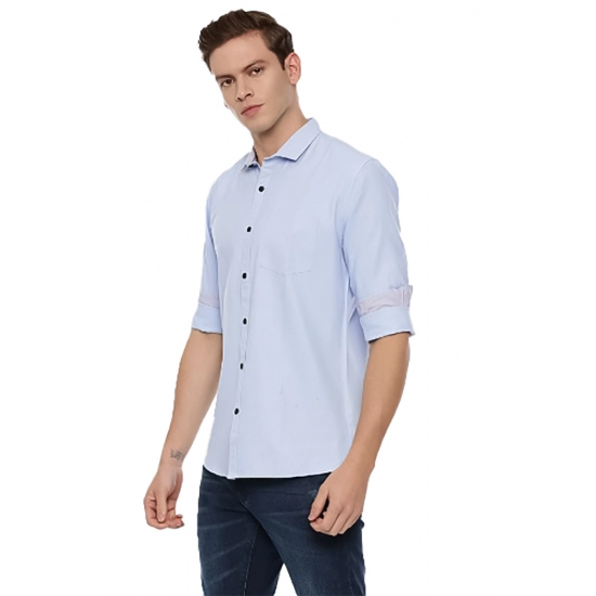 Generic Men's Cotton Slim Fit Casual Shirt (Material: Cotton, (Color:Blue) Generic Men's Cotton Slim Fit Casual Shirt (Material: Cotton, (Color:Blue)