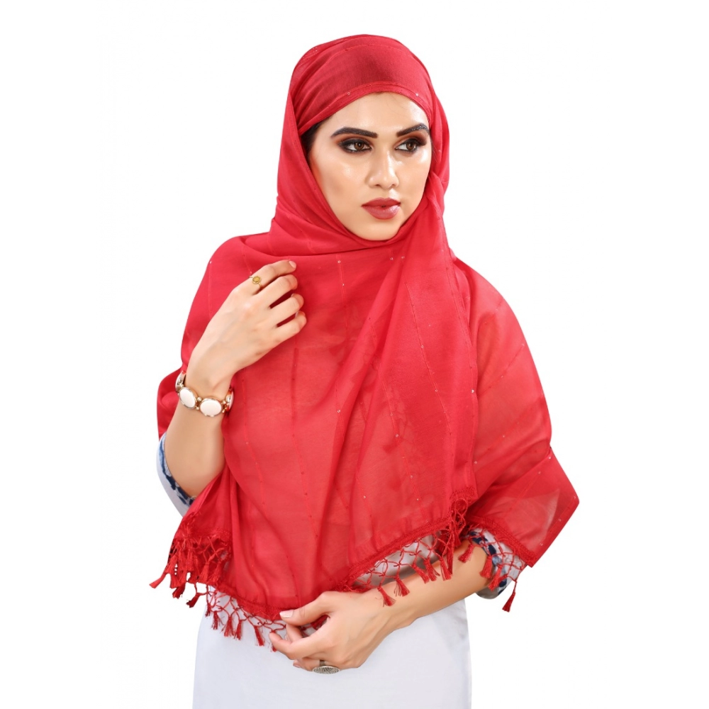 Generic Women's Cotton Silk Strips Printed Dupatta (Red, Length:2-2.4 mtr) Generic Women's Cotton Silk Strips Printed Dupatta (Red, Length:2-2.4 mtr)