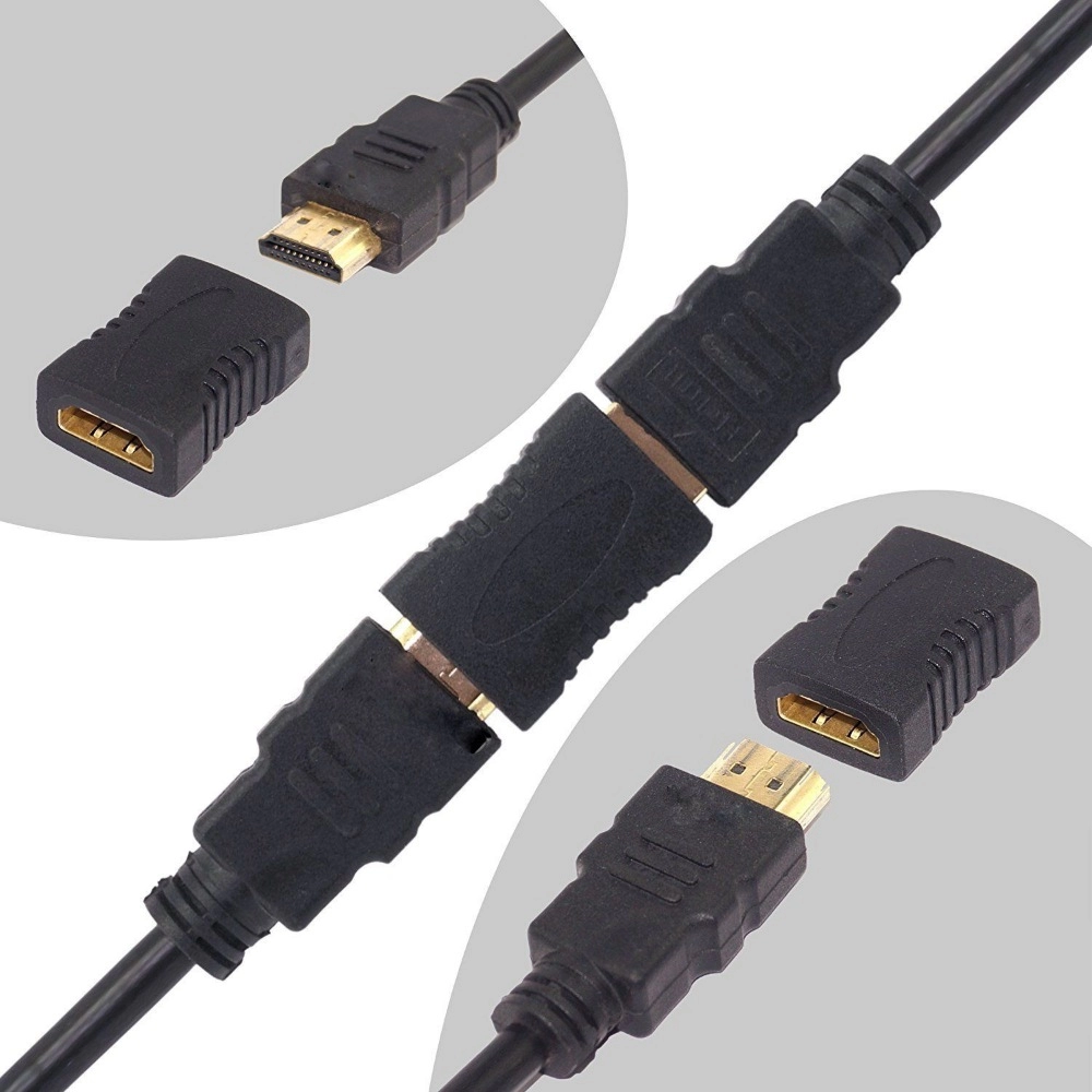 Generic HDMI Adapter Female to Female Extender Jointer Black (Black) Generic HDMI Adapter Female to Female Extender Jointer Black (Black)