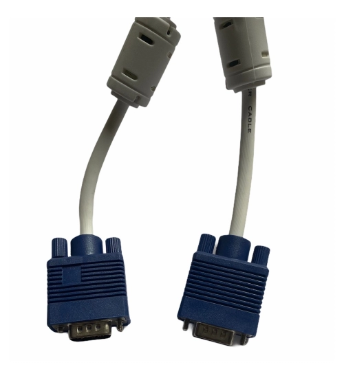 Generic VGA Cable Male to Male 3 Yards Supports PC, Monitor, TV, LCD_LED, Plasma, Projector, TFT (White)
