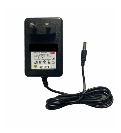 Generic 5V 1A Power Adapter, Power Supply AC Input 100 240 V and Output 5V 1A for Set Top Box_DTH Box, CCTV System, Router, Other Electronics And IT Gadgets with DC Pin (Black)