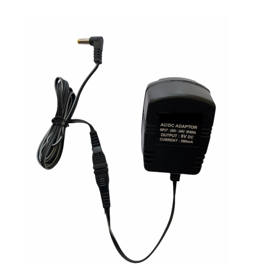 Generic 9V 500mA Power Adapter, Power Supply AC Input 200 240 V and Output 9V 500mA for Set Top Box_DTH Box, CCTV System, Router, Other Electronics And IT Gadgets with DC Pin (Black)
