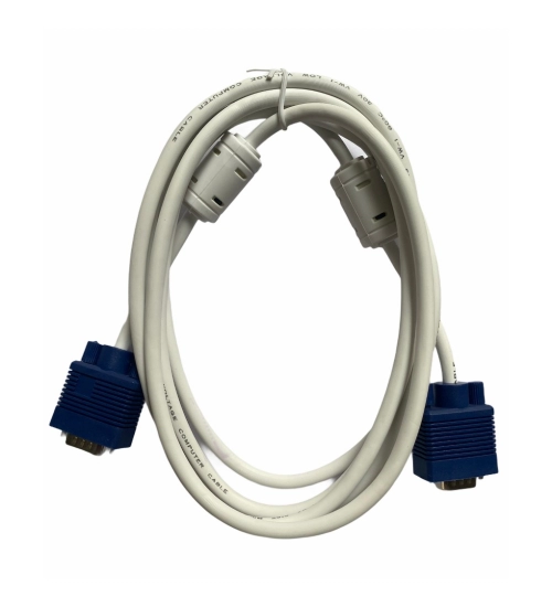 Generic VGA Cable Male to Male 3 Yards Supports PC, Monitor, TV, LCD_LED, Plasma, Projector, TFT (White)