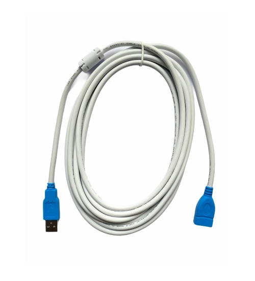 Generic USB Male to Female Extension Cable 3 Yards Supports LCD, LED, TV USB Ports Connects Printer, PC, External Hard Drive (White)