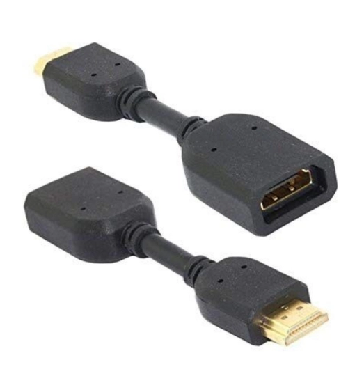 Generic Male to Female HDMI Cables 0.1 (Black)