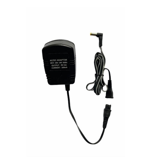 Generic 6V 500mA Power Adapter, Power Supply AC Input 200 240 V and Output 6V 500mA for Set Top Box_DTH Box, CCTV System, Router, Other Electronics And IT Gadgets with DC Pin (Black)