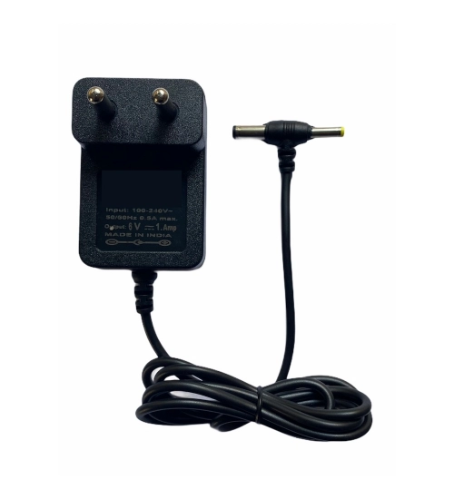 Generic 6V 1A Power Adapter, Power Supply AC Input 100 240 V and Output 6V 1A for Set Top Box_DTH Box, CCTV System, Router, Other Electronics And IT Gadgets with DC And Sony Pin (Black)