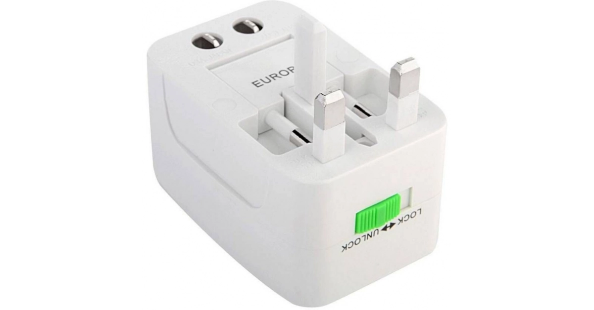 Universal Travel Adapter with 125V 6A, 250V Surge_Spike Protected ...