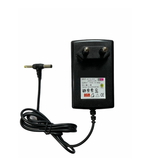 Generic 7.5V 1A Power Adapter, Power Supply AC Input 200 240 V And Output 7.5V 1A for Set Top Box_DTH Box, CCTV System, Router, Other Electronics And IT Gadgets with DC And Sony Pin (Black)
