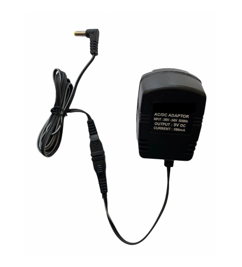 Generic 9V 500mA Power Adapter, Power Supply AC Input 200 240 V and Output 9V 500mA for Set Top Box_DTH Box, CCTV System, Router, Other Electronics And IT Gadgets with DC Pin (Black)