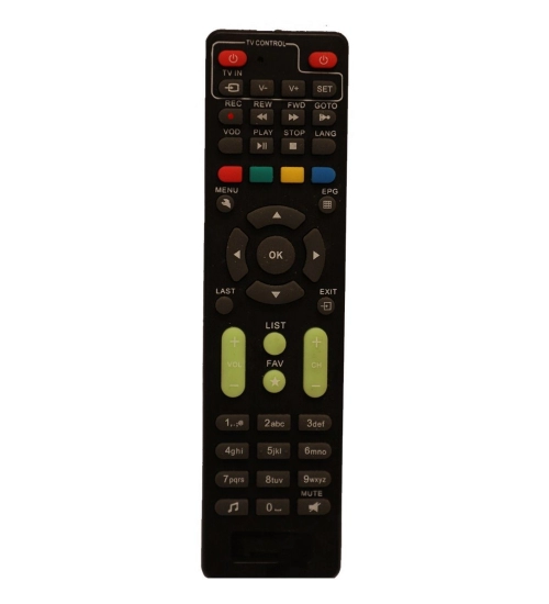 Generic Set Top Box Remote, Compatible With GTPL Hd Set Top Box Remote Control_Old Remote Functions Must Be Exactly Same (Color:Multi)