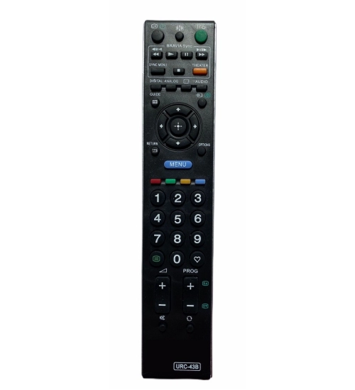 Generic LCD_LED Remote No. URC 43, Compatible With Sony Bravia LCD_LED TV Remote Control_Old Remote Functions Must Be Exactly Same (Color:Multi)