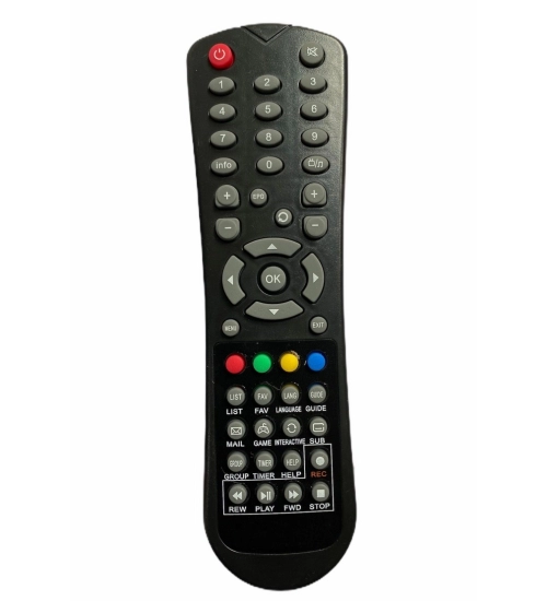 Generic Set Top Box Remote With Recording, Compatible With Siti Cable Set Top Box Remote Control_Old Remote Functions Must Be Exactly Same (Color:Multi)