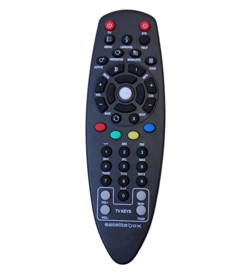 Generic Set Top Box Remote, Compatible With VIDEOCON D2H Set Top Box Remote Control_Old Remote Functions Must Be Exactly Same (Color:Multi)