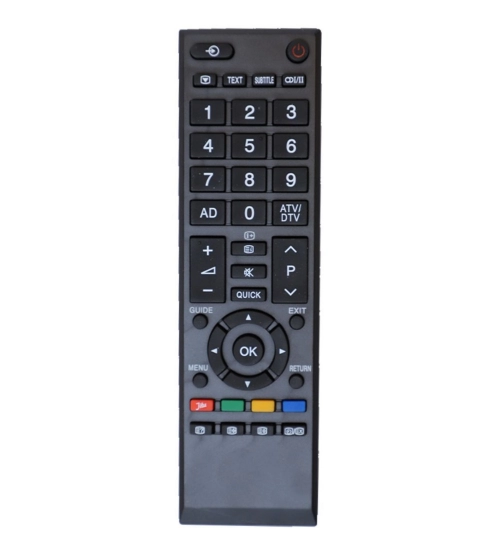 Generic LCD_LED Remote No. 90334, Compatible With Toshiba LCD_LED TV Remote Control_Old Remote Functions Must Be Exactly Same (Color:Multi)
