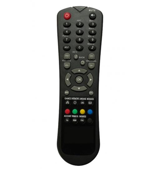 Generic Set Top Box Remote No. 3, Compatible With Hathway Set Top Box Remote Control_Old Remote Functions Must Be Exactly Same (Color:Multi)