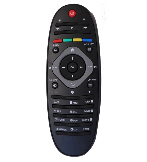 Generic LCD_LED Remote No. URC 120 (Without D2H), Compatible With PHILIPS LCD_LED Remote_Old Remote Functions Must Be Exactly Same (Color:Multi)