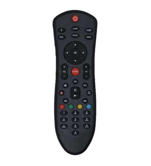 Generic DTH Set Top Box Remote (With Recording), Compatible With Dish TV Sd_Hd Set Top Box Remote_Old Remote Functions Must Be Exactly Same (Color:Multi)