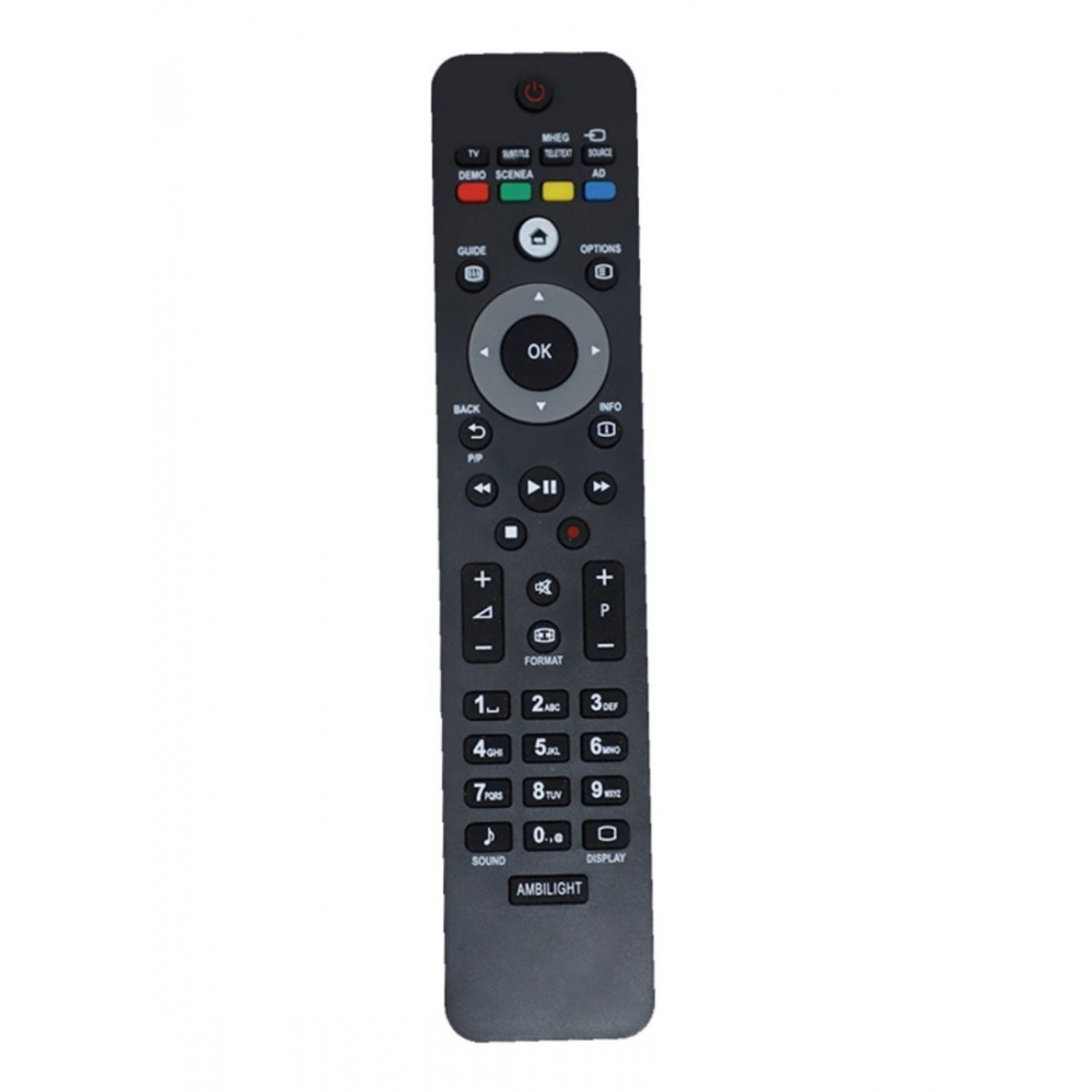 Generic LCD_LED Remote No. URC 126, Compatible With PHILIPS LCD_LED TV Remote Control _Old Remote Functions Must Be Exactly Same (Color:Multi)