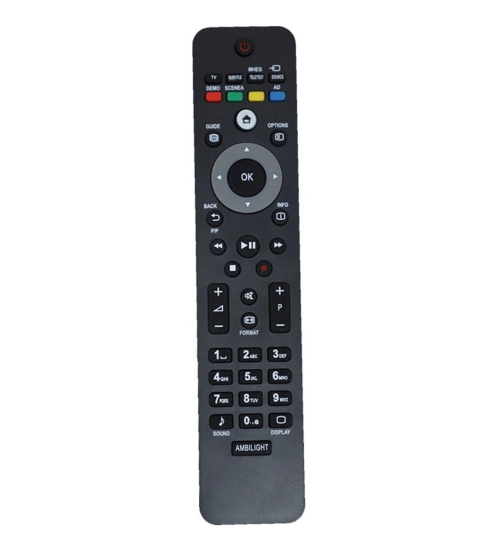 Generic LCD_LED Remote No. URC 126, Compatible With PHILIPS LCD_LED TV Remote Control _Old Remote Functions Must Be Exactly Same (Color:Multi)