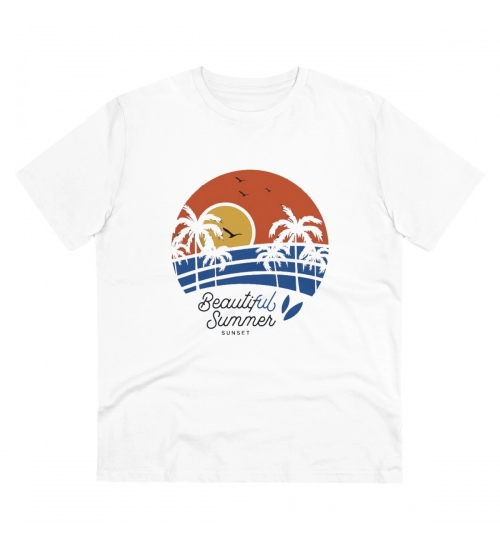 Generic Men's PC Cotton Beautiful Summer Printed T Shirt (Color: White, Thread Count: 180GSM)
