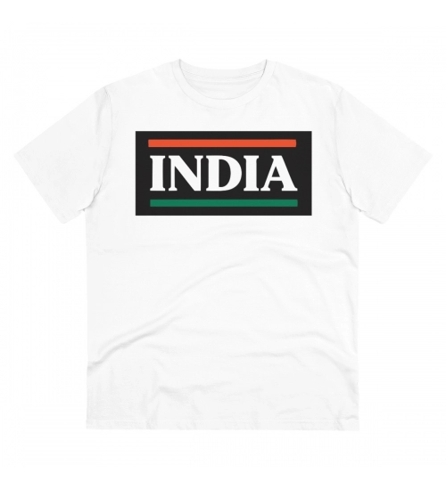 Generic Men's PC Cotton India Printed T Shirt (Color: White, Thread Count: 180GSM)