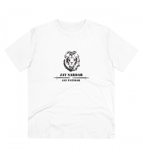 Generic Men's PC Cotton Jay Sardar Printed T Shirt (Color: White, Thread Count: 180GSM)